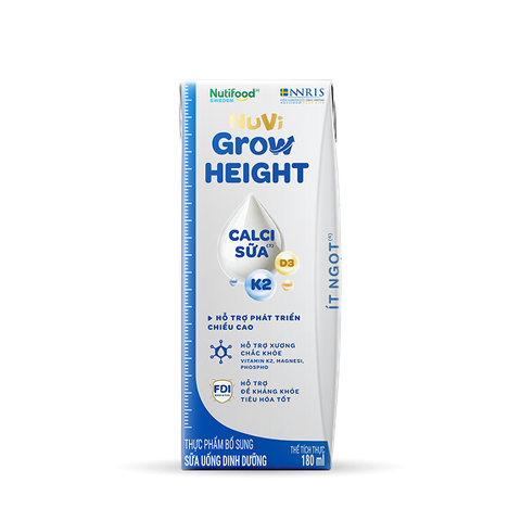 sữa hộp tăng chiều cao cho bé 3 tuổi - Nuvi Grow Height