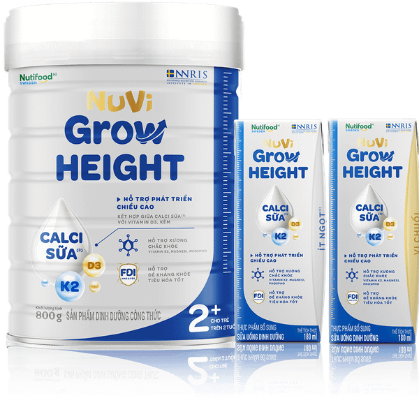 Pha sữa bột đúng cách - Nuvi Grow Height