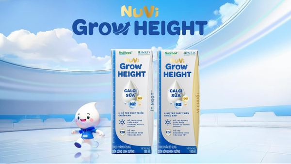 Sữa tăng chiều cao hộp giấy - Nuvi Grow Height