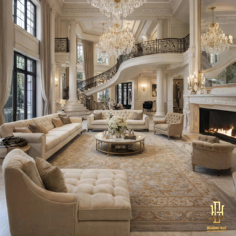 Thiết kế nội thất nhà phố tân cổ điển