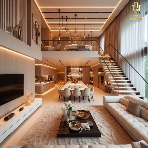 Thiết kế nội thất nhà phố hiện đại