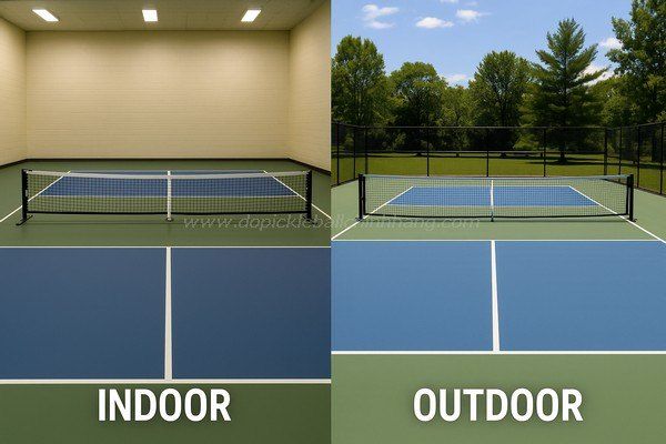 kích thước sân pickleball trong nhà