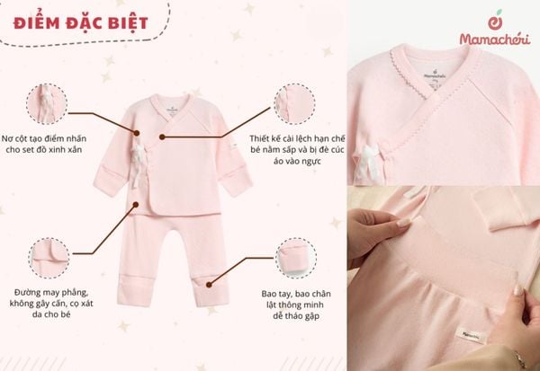 Thiết kế tinh tế giúp giữ ấm toàn diện và bảo vệ làn da nhạy cảm của trẻ sơ sinh.