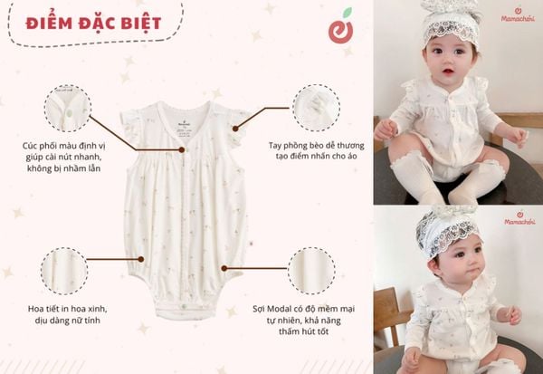 Bodysuit xinh xắn cho bé gái