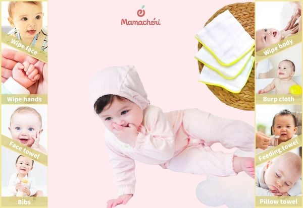 Các cách sử dụng khăn sữa chăm sóc bé