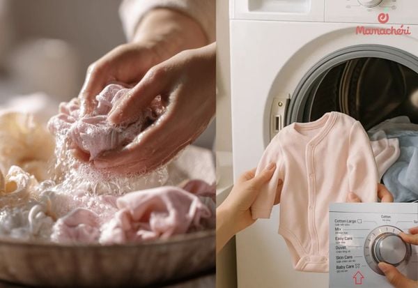 Chế độ vắt cho quần áo trẻ sơ sinh