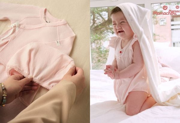 Chất liệu Aircotton co giãn linh hoạt, hỗ trợ bé vận động thoải mái.