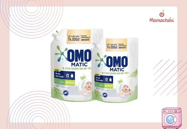 Nước giặt Omo sạch sâu quần áo bé sơ sinh