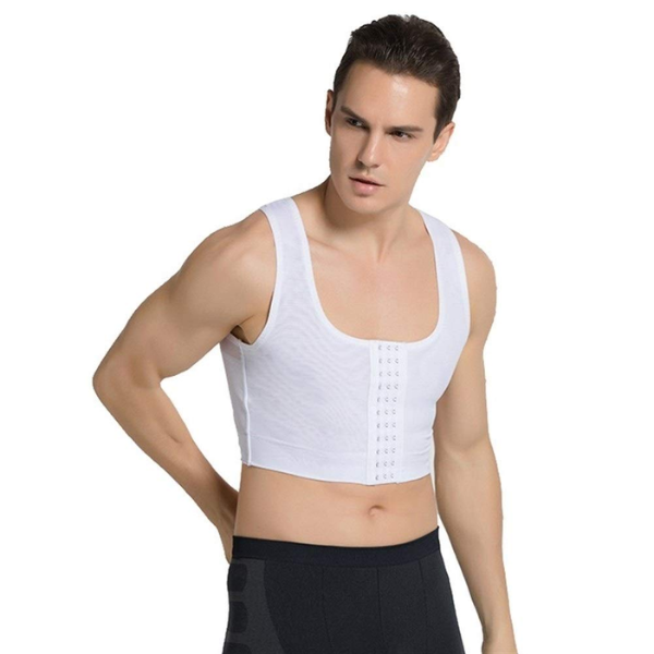 đàn ông bị chứng gynecomastia mặc man bra