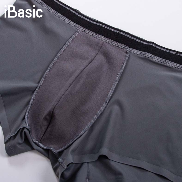 quần boxer iBasic flay-lay thể hiện chất liệu