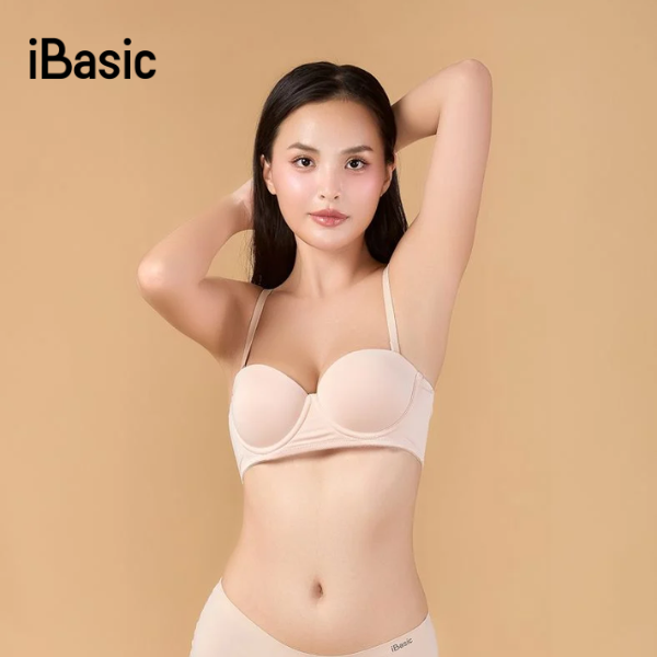 woman wearing push-up bra