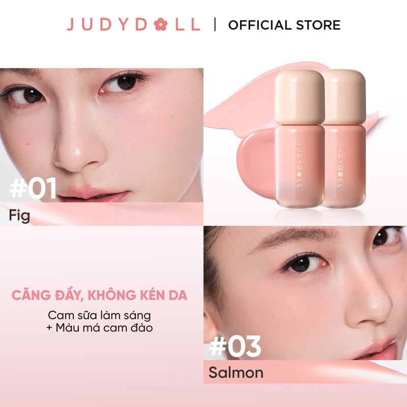 Má Hồng Kem Judydoll Soft And Smooth Blush Lotion 5g