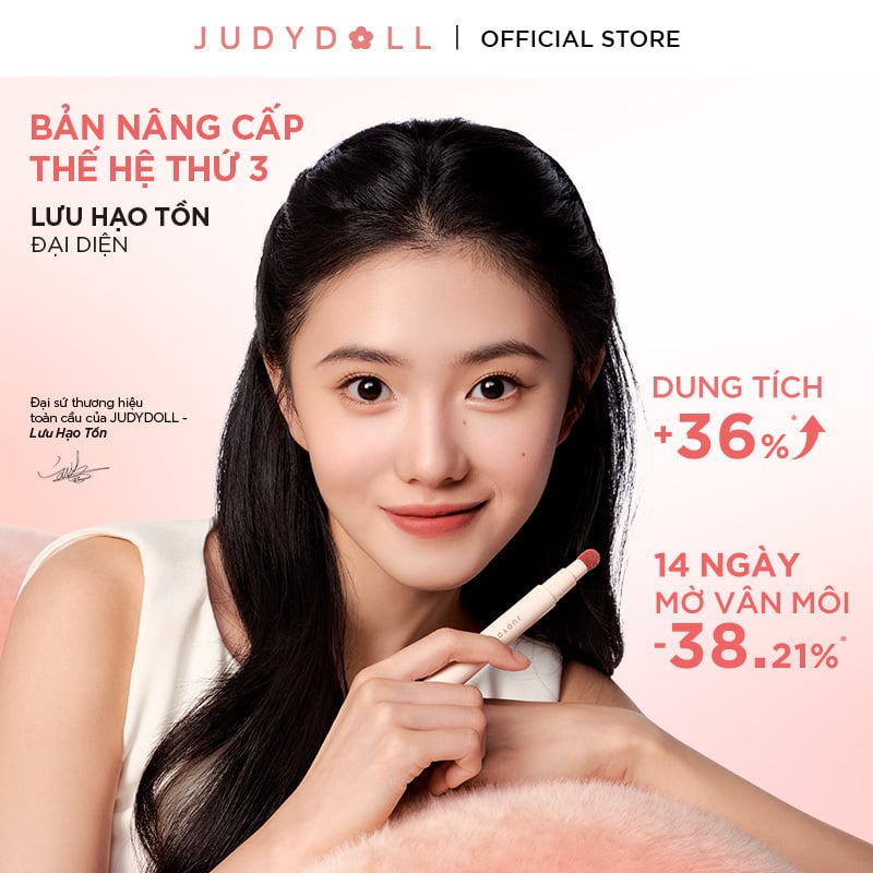 Son Kem Lì Judydoll Đầu Bông Dặm Matte Lip Cream 2.6ml