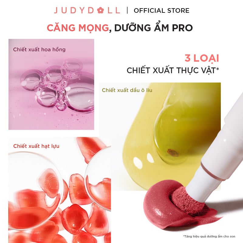 Son Kem Lì Judydoll Đầu Bông Dặm Matte Lip Cream 2.6ml