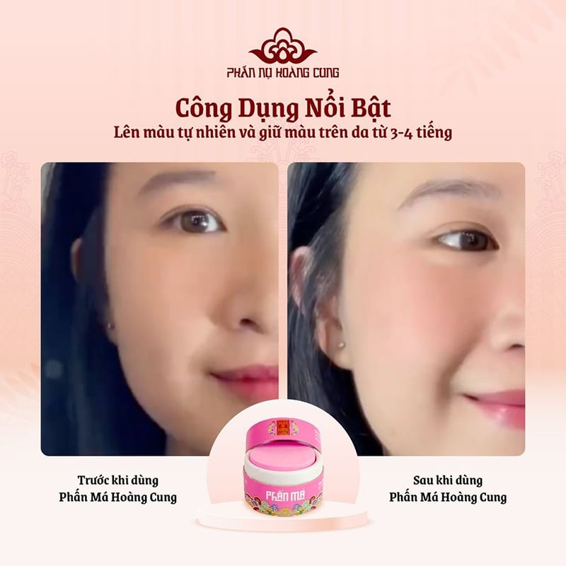 thegioiskinfood.com - Phấn Má Hồng Dạng Nén Phấn Nụ Hoàng Cung 25g