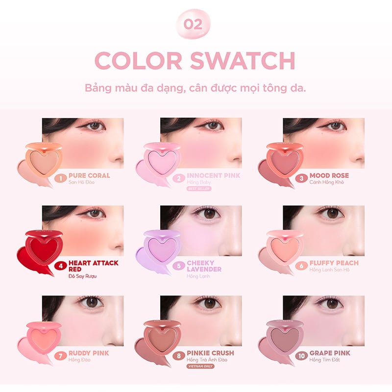 thegioiskinfood.com - Má Hồng Dạng Kem Lilybyred Luv Beam Cheek Balm 3.5g