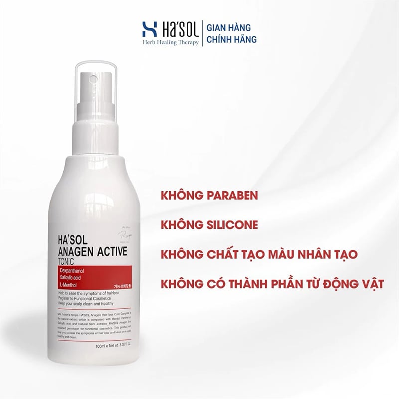 thegioiskinfood.com - Xịt Dưỡng Hỗ Trợ Mọc Tóc Ha'sol Anagen Active Tonic 100ml