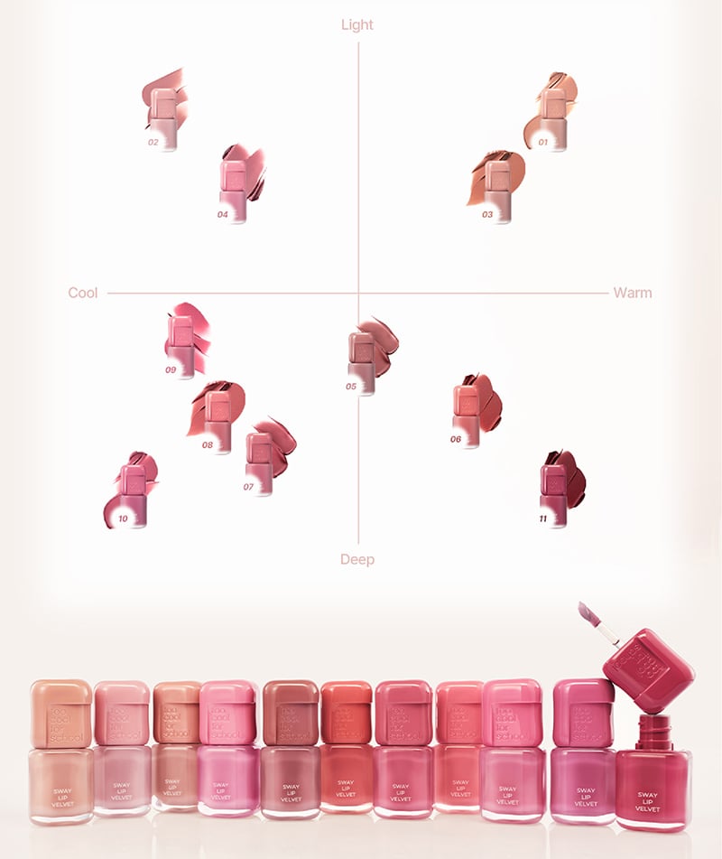 thegioiskinfood.com - Son Bùn Lì Mờ Too Cool For School Sway Lip Velvet 3.3g