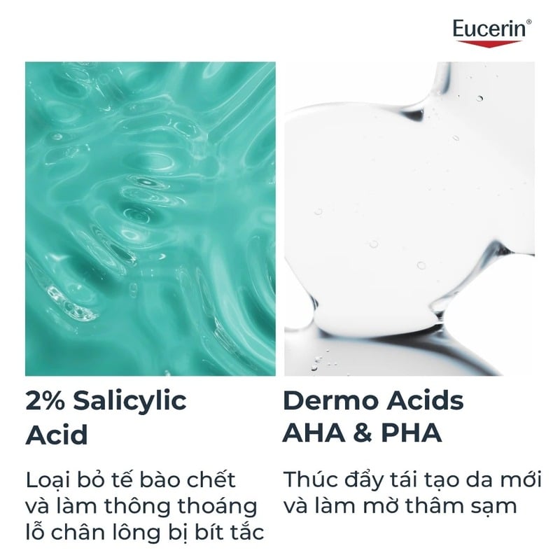 thegioiskinfood.com - Gel Rửa Mặt Cho Da Dầu Mụn Eucerin Dermopure Clinical Correcting Gel To Foam