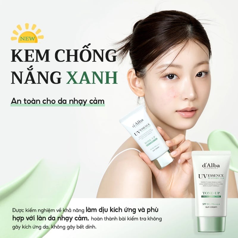 thegioiskinfood.com - Kem Chống Nắng Nâng Tông D'Alba Waterfull Tone-Up Sun Cream 50ml