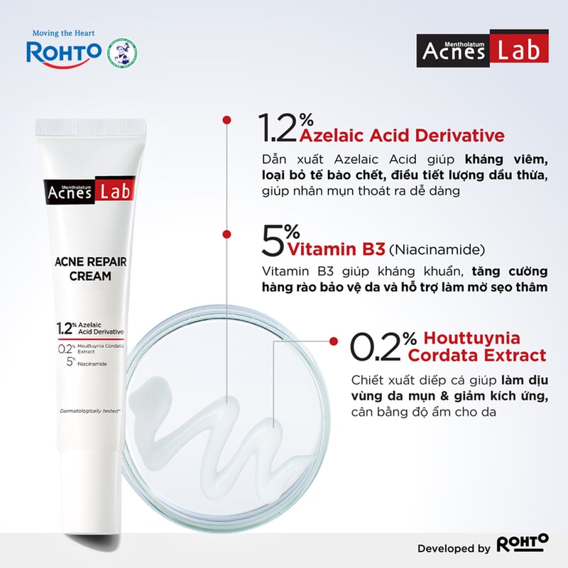 thegioiskinfood.com - Kem Dưỡng Hỗ Trợ Giảm Mụn Chuyên Sâu Acnes Lab Acne Repair Cream 20g