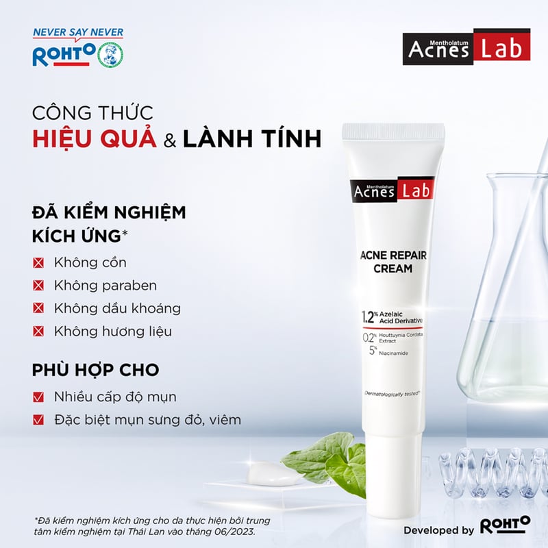 thegioiskinfood.com - Kem Dưỡng Hỗ Trợ Giảm Mụn Chuyên Sâu Acnes Lab Acne Repair Cream 20g