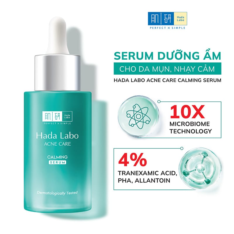 thegioiskinfood.com - Serum Dưỡng Ẩm Cho Da Mụn, Nhạy Cảm Hada Labo Acne Care Calming Serum 30ml