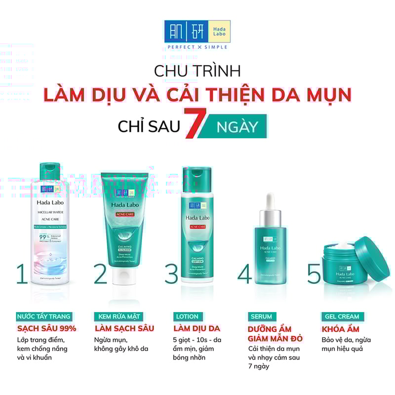 thegioiskinfood.com - Serum Dưỡng Ẩm Cho Da Mụn, Nhạy Cảm Hada Labo Acne Care Calming Serum 30ml