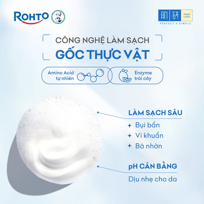 thegioiskinfood.com - Sữa Rửa Mặt Hada Labo Dưỡng Ẩm Da Cao Cấp Premium Cleanser Hydrating 100g