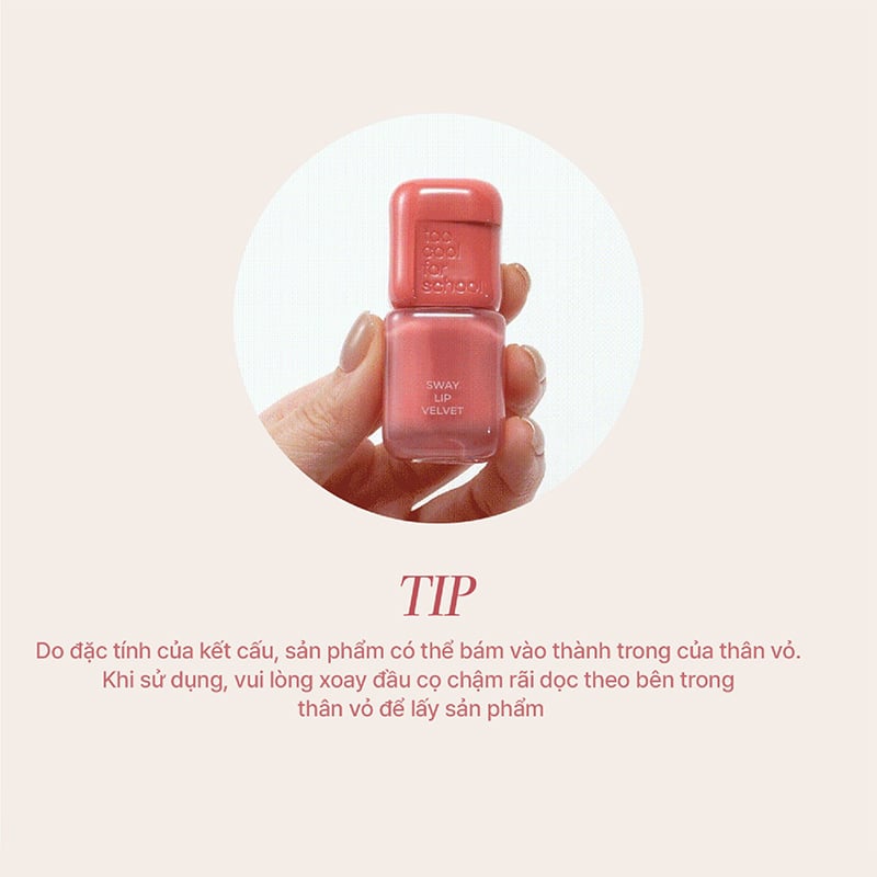 thegioiskinfood.com - Son Bùn Lì Mờ Too Cool For School Sway Lip Velvet 3.3g