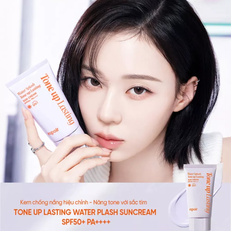 Kem Chống Nắng Espoir Nâng Tông, Lâu Trôi Water Splash Sun Cream Tone Up Lasting 50ml SPF50+ PA++++