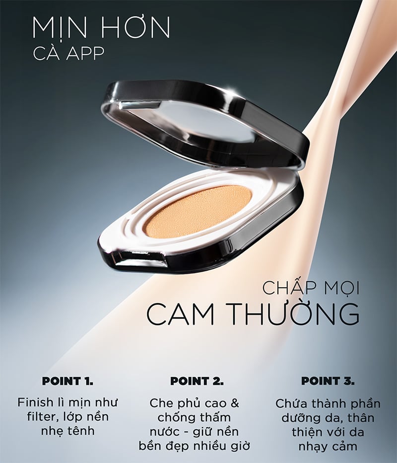 Phấn Nước Mịn Lì, Che Phủ Cao Merzy The Airy Filter Cushion SPF50+ PA+++ 11g