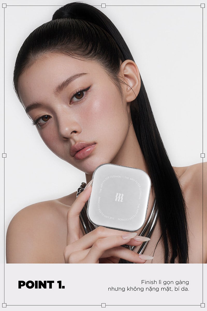Phấn Nước Mịn Lì, Che Phủ Cao Merzy The Airy Filter Cushion SPF50+ PA+++ 11g