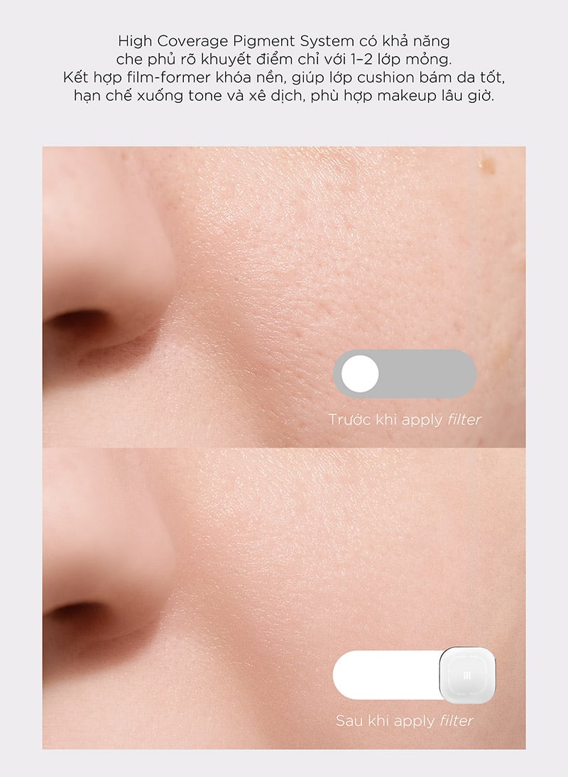 Phấn Nước Mịn Lì, Che Phủ Cao Merzy The Airy Filter Cushion SPF50+ PA+++ 11g