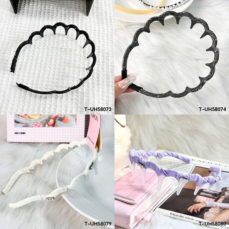 thegioiskinfood.com - Băng Đô Thời Trang Nữ TOOLA Có Răng Chống Trơn Trượt, Bờm Cài Tóc Phong Cách Hàn Quốc