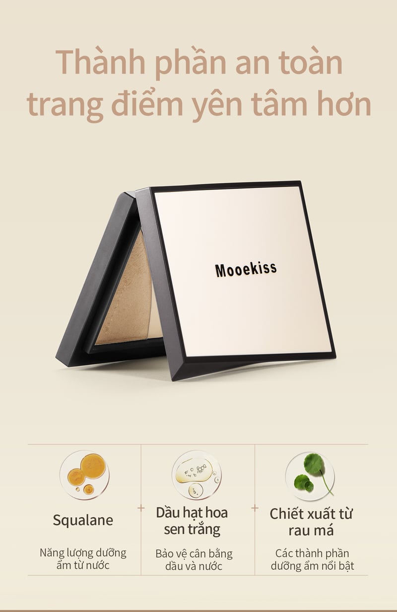 Bảng Tạo Khối Đa Năng Mooekiss Three-Color Sculpting Palette