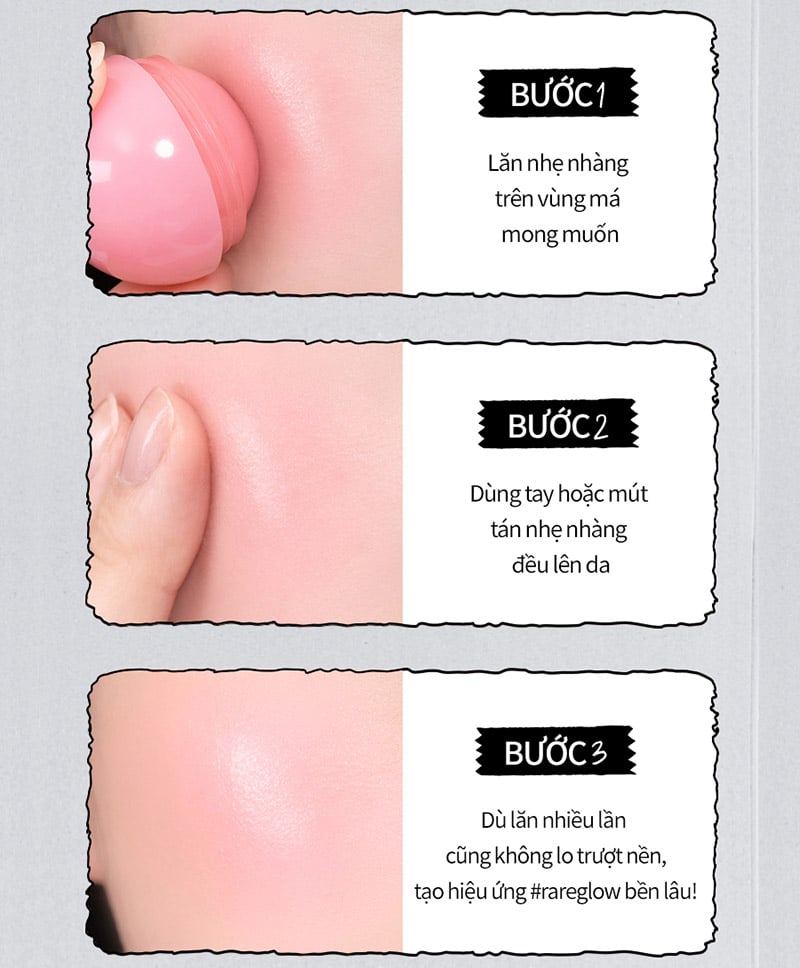 thegioiskinfood.com - Má Hồng Dạng Lăn Romand X ZO&FRIENDS Juicy Roll Cheek & Puff Set 8.4g