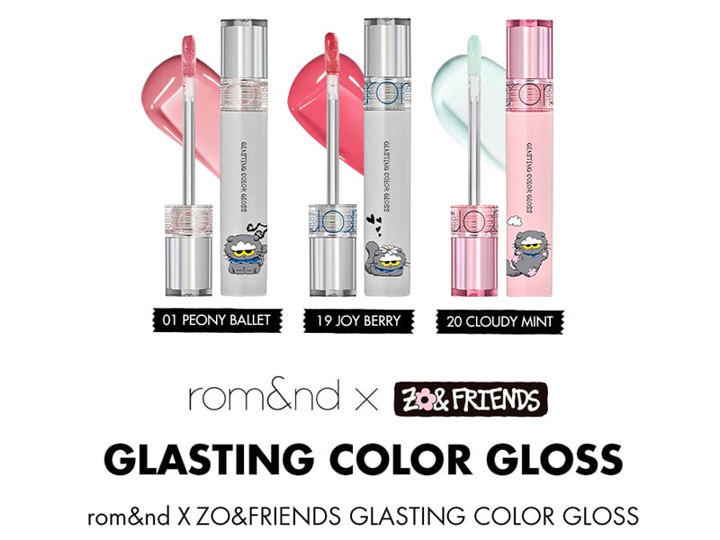 thegioiskinfood.com - Son Bóng Cho Môi Căng Mọng Romand X ZO&FRIENDS Glasting Color Gloss 4g