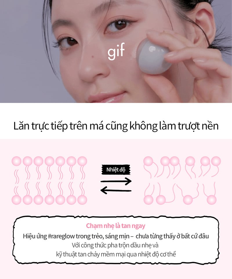 thegioiskinfood.com - Má Hồng Dạng Lăn Romand X ZO&FRIENDS Juicy Roll Cheek & Puff Set 8.4g