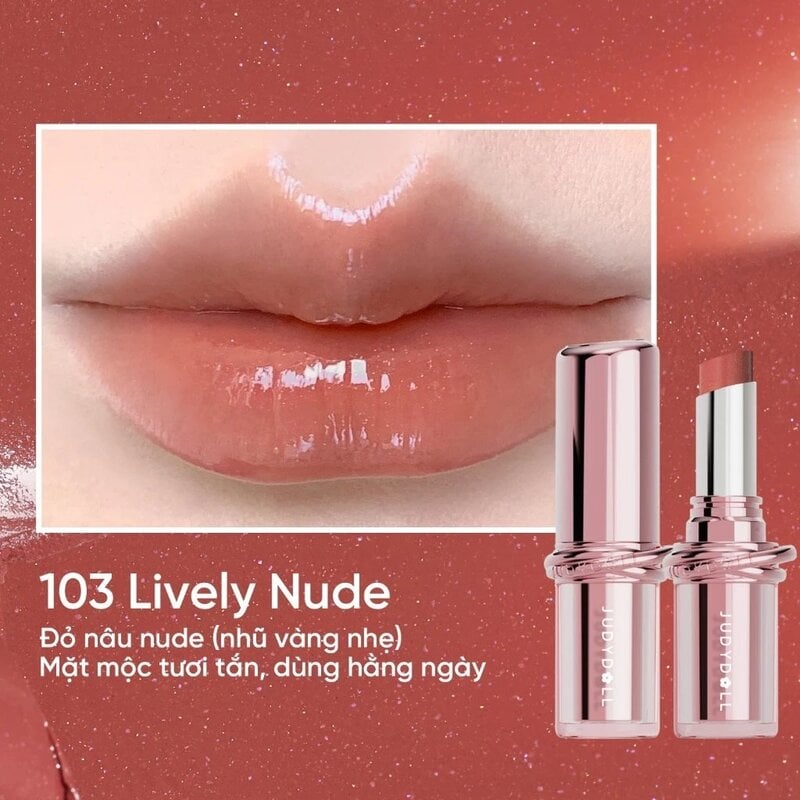 Son Dưỡng Có Màu Dưỡng Ẩm, Căng Bóng Judydoll Stay Shine Lipstick 3g