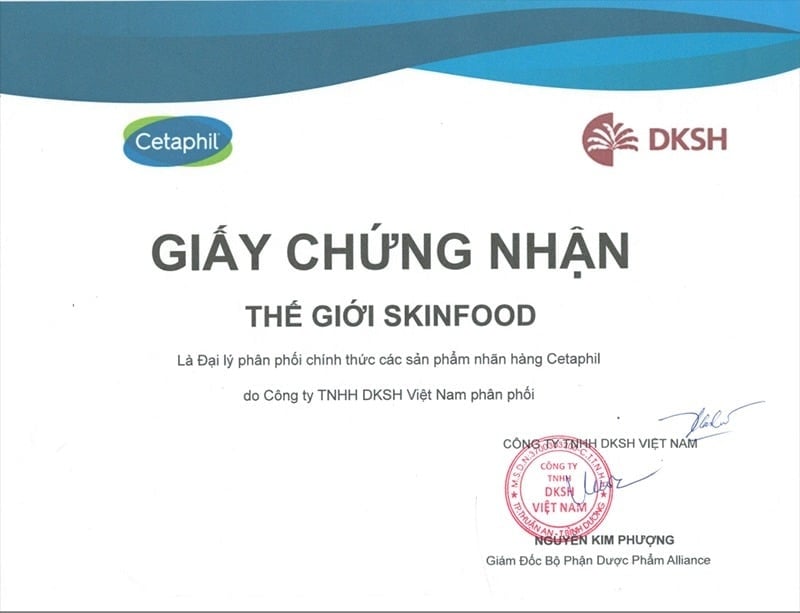 Thế Giới Skinfood - Đại lý phân phối chính hãng các sản phẩm Cetaphil tại Việt Nam