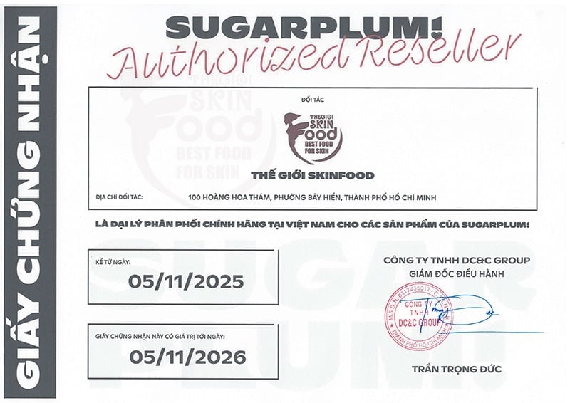 Thế Giới Skinfood - Đại lý phân phối chính hãng các sản phẩm SUGARPLUM tại Việt Nam