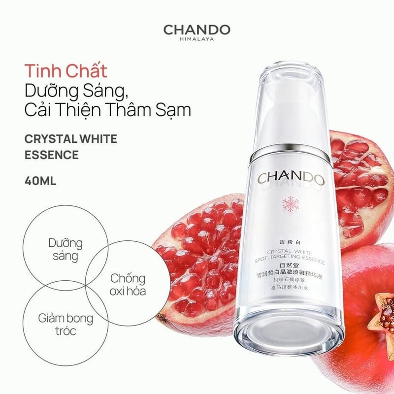 Tinh Chất Hỗ Trợ Làm Sáng Da, Mờ Thâm Nám Chando Himalaya Crystal White Spot-Targeting Essence 40ml