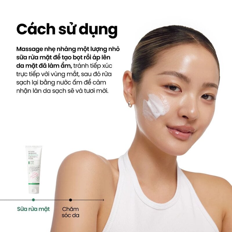 Sữa Rửa Mặt Dịu Nhẹ Axis-Y Sunday Morning Refreshing Cleansing Foam 120ml