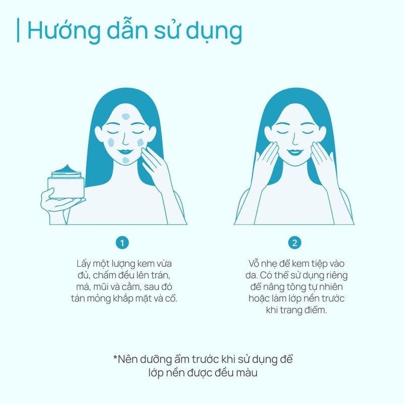 Kem Dưỡng Nâng Tone Hỗ Trợ Dưỡng Sáng Da Chando Himalaya Whitening Tone-Up Cream SPF20 PA++ 50g