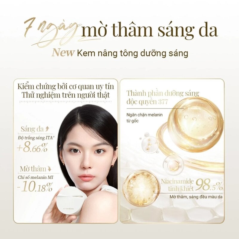 Kem Nâng Tông Hỗ Trợ Dưỡng Sáng Da Carslan Whitening Tone-Up Cream 50g