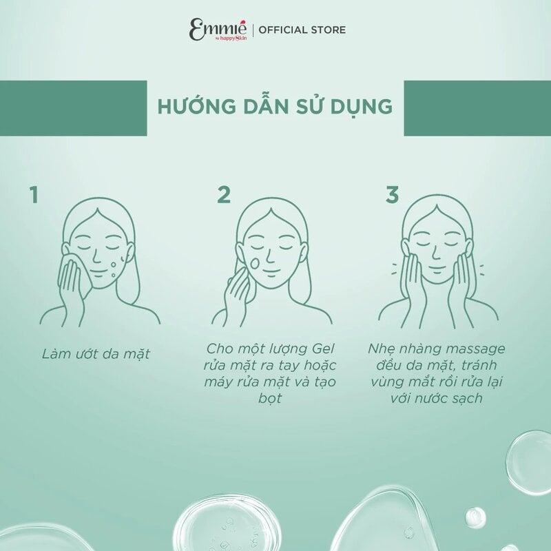 Gel Rửa Mặt Emmié By HappySkin Sạch Sâu Và Kiểm Soát Mụn Pore Purifying & Blemish Control Dermal Cleansing Gel 180ml