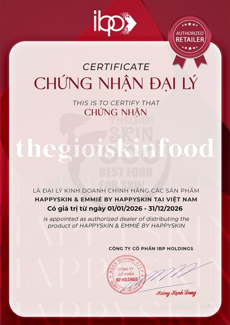 Thế Giới Skinfood - Đại lý phân phối chính hãng các sản phẩm Emmié By HappySkin tại Việt Nam
