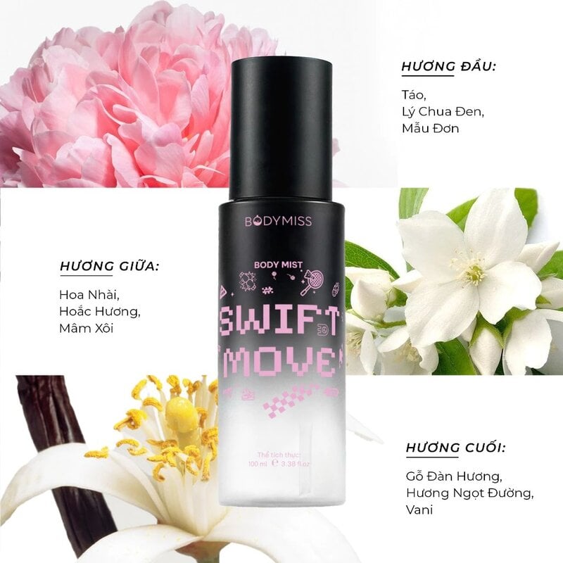 Xịt Thơm Toàn Thân Bodymiss Body Mist 100ml