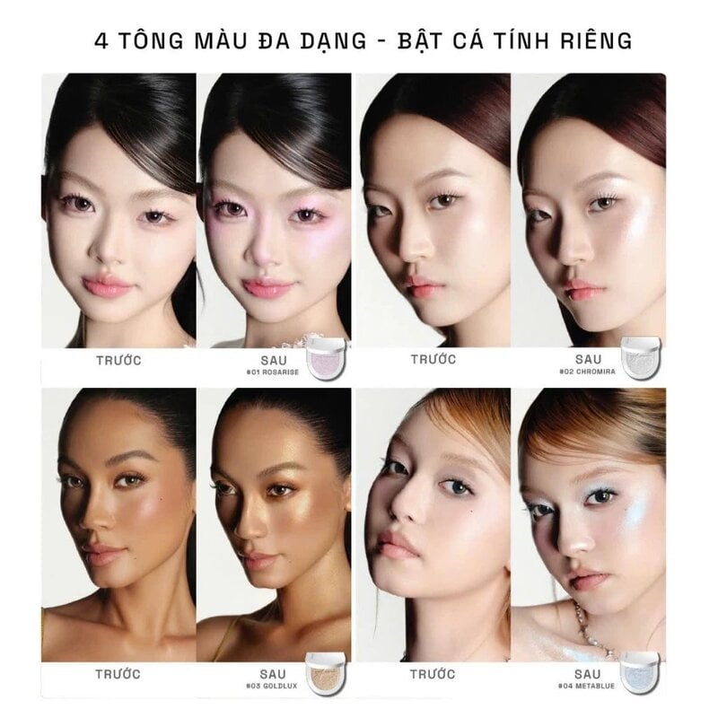 Phấn Bắt Sáng Trendy Beauty Chromarise Holo Highlighter 3.5g